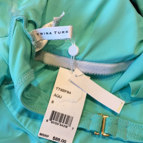 NWT Trina Turk Flutter Swim Tankini top - Picture 5 of 7